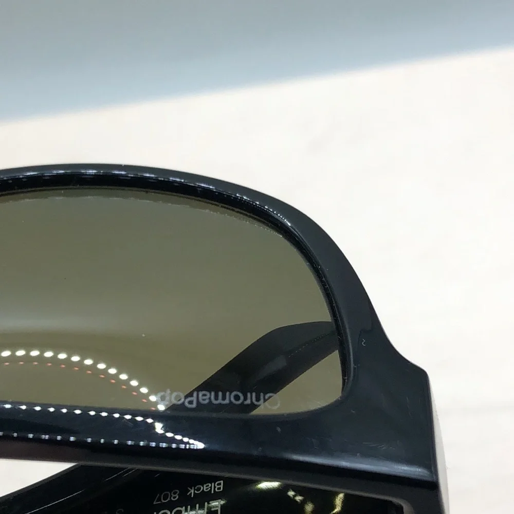 smith ember 807 black sunglasses chromapop lens polarized rectangular - unisex